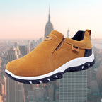 Jan | Męskie buty typu slip-on z amortyzacją, ergonomiczne buty do chodzenia | Rokishi | Brązowy