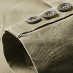 Zenon | Męski swobodny, lekki blazer, elegancki blazer o dopasowanym kroju | Rokishi | Khaki