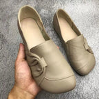 Marcelina | Damskie wspierające buty skórzane, skórzane buty wsuwane | Rokishi | Czarny