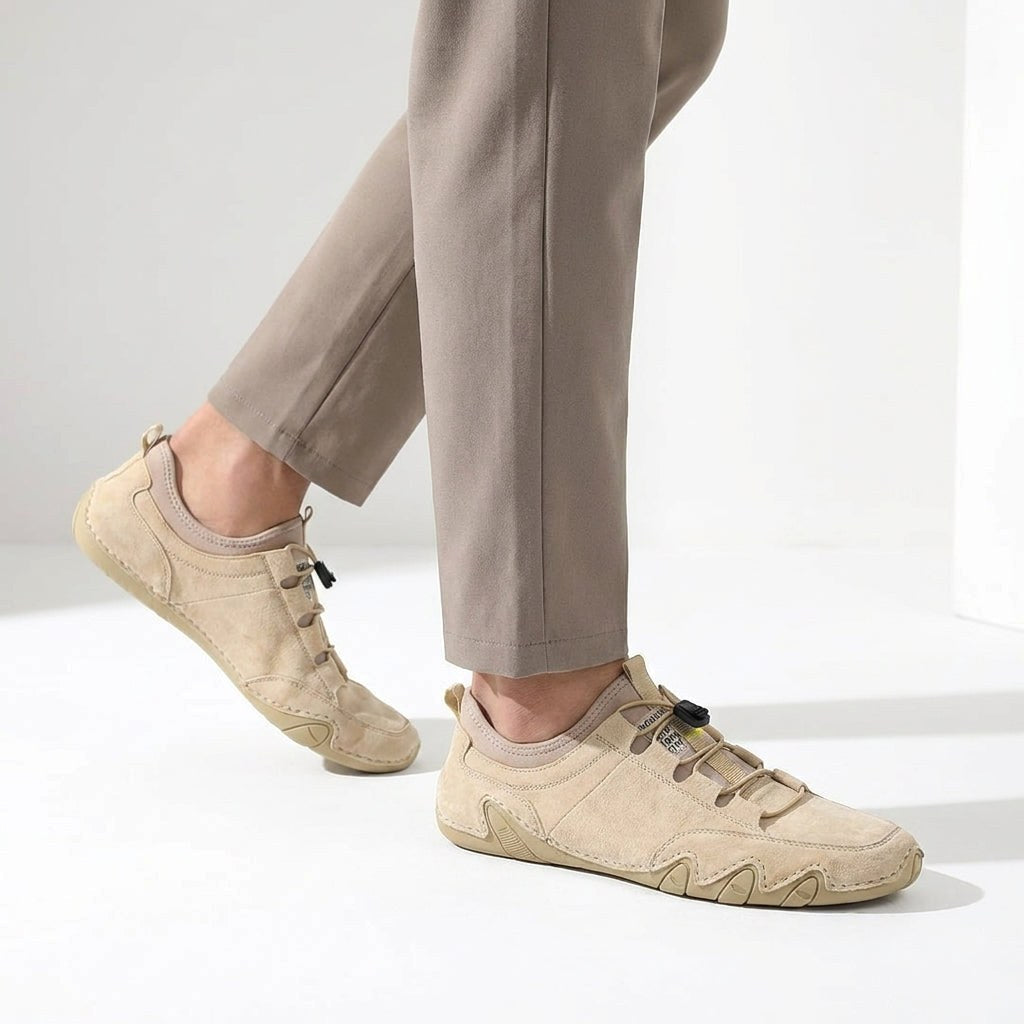 Wojciech | Męskie mokasyny (typu slip-on) o wyglądzie zamszu | Rokishi