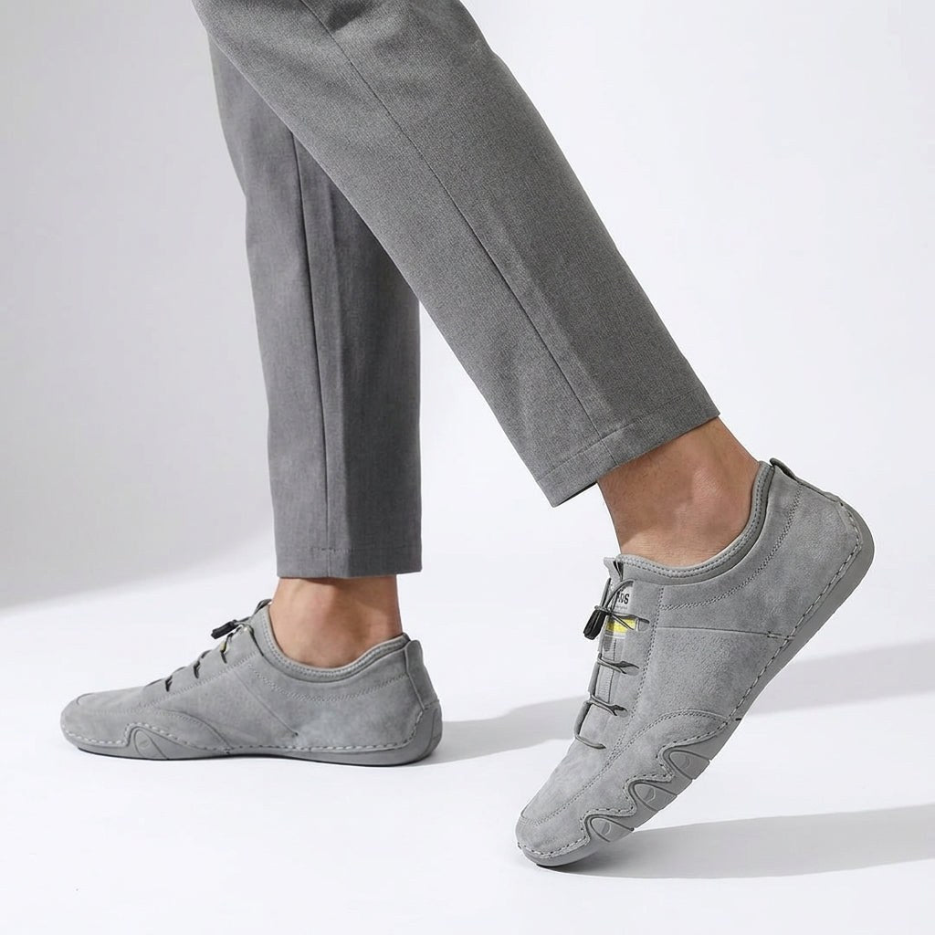 Wojciech | Męskie mokasyny (typu slip-on) o wyglądzie zamszu | Rokishi