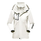 Danuta | Damska wodoodporna kurtka softshell, wiatroszczelny płaszcz sportowy | Rokishi | Czarny