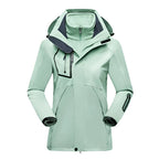 Danuta | Damska wodoodporna kurtka softshell, wiatroszczelny płaszcz sportowy | Rokishi | Czarny