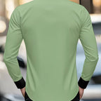 Gustaw | Klasyczna koszula męska z kołnierzykiem i zapięciem na guziki | Rokishi