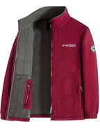 Marcin | Męska bluza polarowa z kołnierzem, bluza polarowa outdoorowa | Rokishi | Czarny