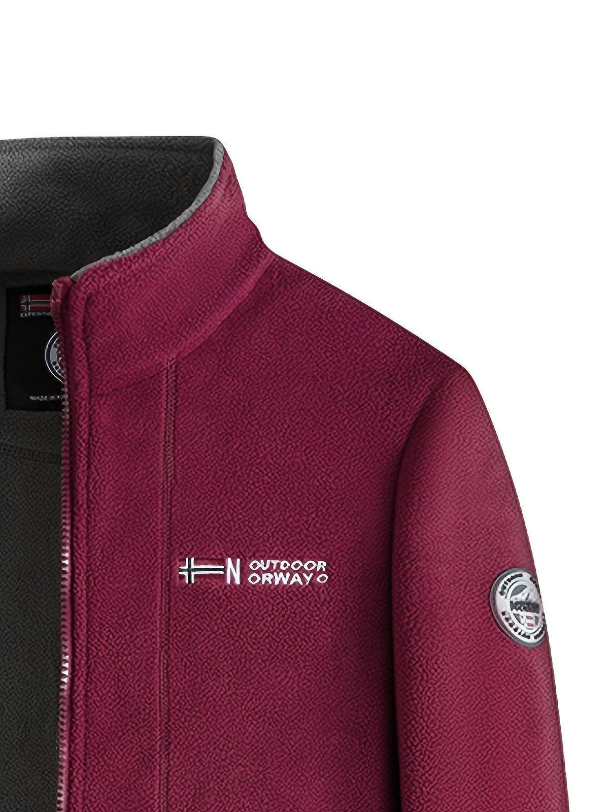 Marcin | Męska bluza polarowa z kołnierzem, bluza polarowa outdoorowa | Rokishi | Ciemny niebieski
