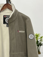 Marcin | Męska bluza polarowa z kołnierzem, bluza polarowa outdoorowa | Rokishi | Czerwony