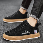 Fabian | Męskie sneakersy sznurowane z pikowaną cholewką i masywną podeszwą | Rokishi