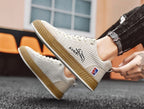 Fabian | Męskie sneakersy sznurowane z pikowaną cholewką i masywną podeszwą | Rokishi