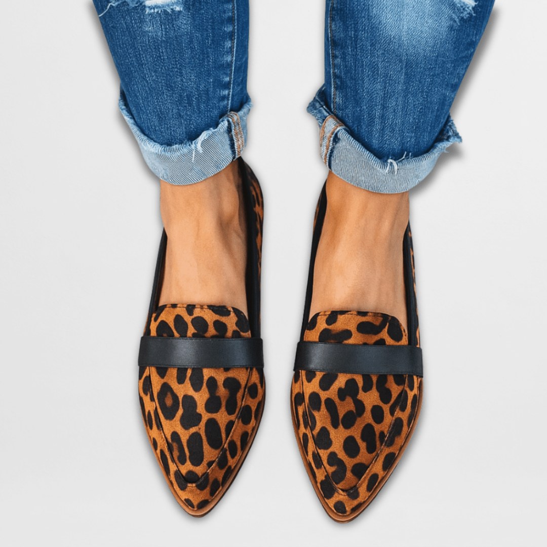 Olga | Damskie zamszowe loafersy, wyściełane buty codzienne | Rokishi | Khaki