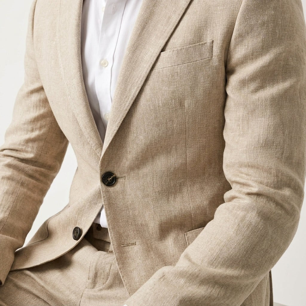 Aleksander | Męski garnitur o kroju slim fit, dopasowany zestaw dwuczęściowy | Rokishi