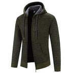 Franciszek | Męska bluza premium z kapturem, elegancka bluza z kapturem | Rokishi | Brązowy