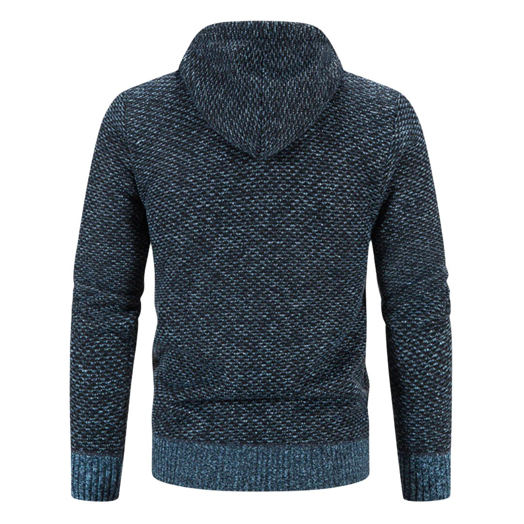 Franciszek | Męska bluza premium z kapturem, elegancka bluza z kapturem | Rokishi | Brązowy