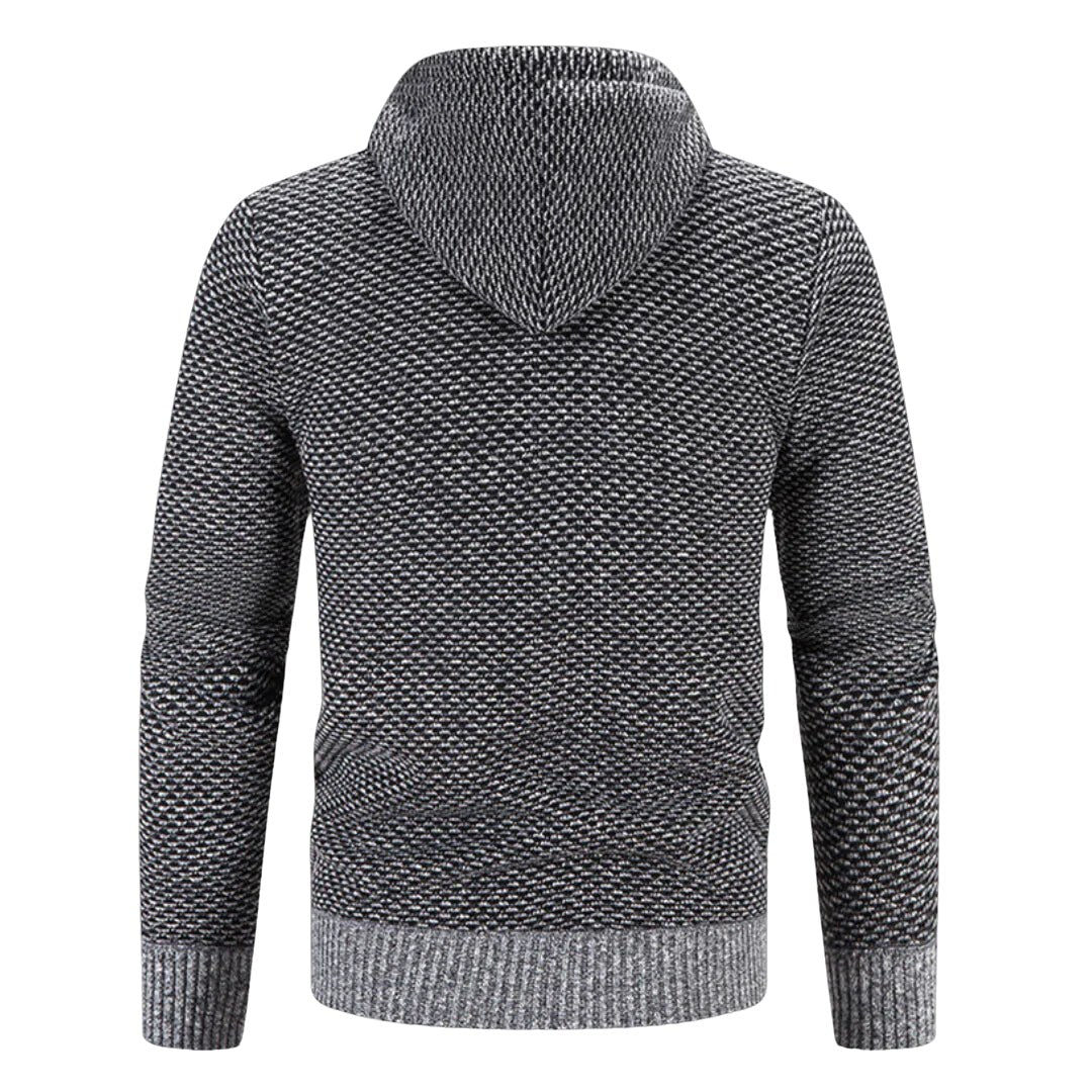Franciszek | Męska bluza premium z kapturem, elegancka bluza z kapturem | Rokishi | Brązowy