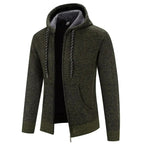 Franciszek | Męska bluza premium z kapturem, elegancka bluza z kapturem | Rokishi | Brązowy