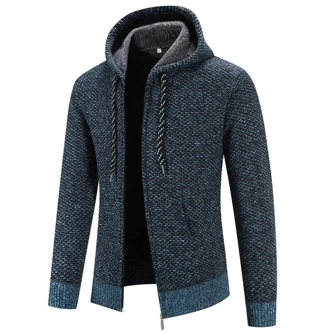 Franciszek | Męska bluza premium z kapturem, elegancka bluza z kapturem | Rokishi | Brązowy