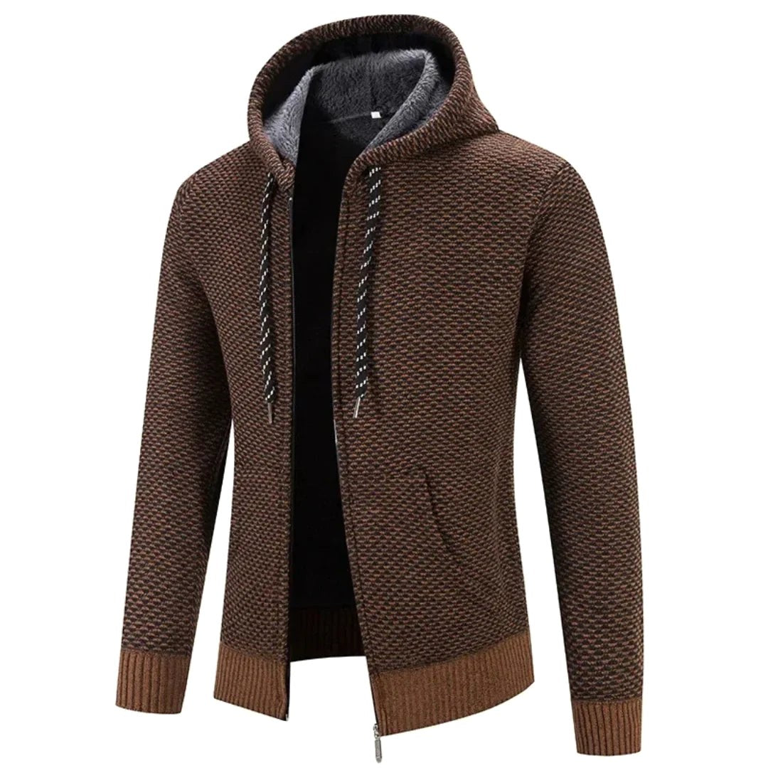 Franciszek | Męska bluza premium z kapturem, elegancka bluza z kapturem | Rokishi | Zielony