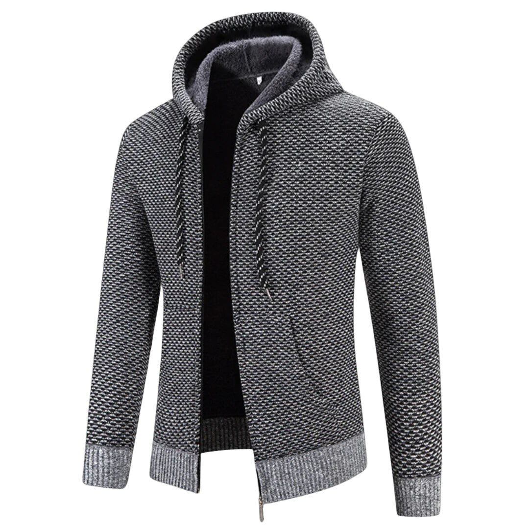 Franciszek | Męska bluza premium z kapturem, elegancka bluza z kapturem | Rokishi | Zielony
