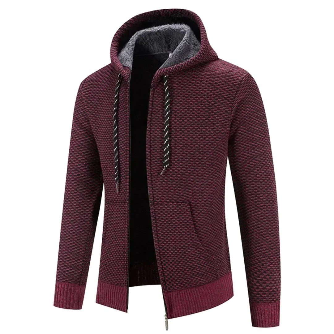 Franciszek | Męska bluza premium z kapturem, elegancka bluza z kapturem | Rokishi | Zielony