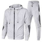 Piotr | Męski dres o kroju relaxed fit, nowoczesny dwuczęściowy komplet | Rokishi | Granatowy