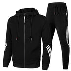Piotr | Męski dres o kroju relaxed fit, nowoczesny dwuczęściowy komplet | Rokishi | Granatowy